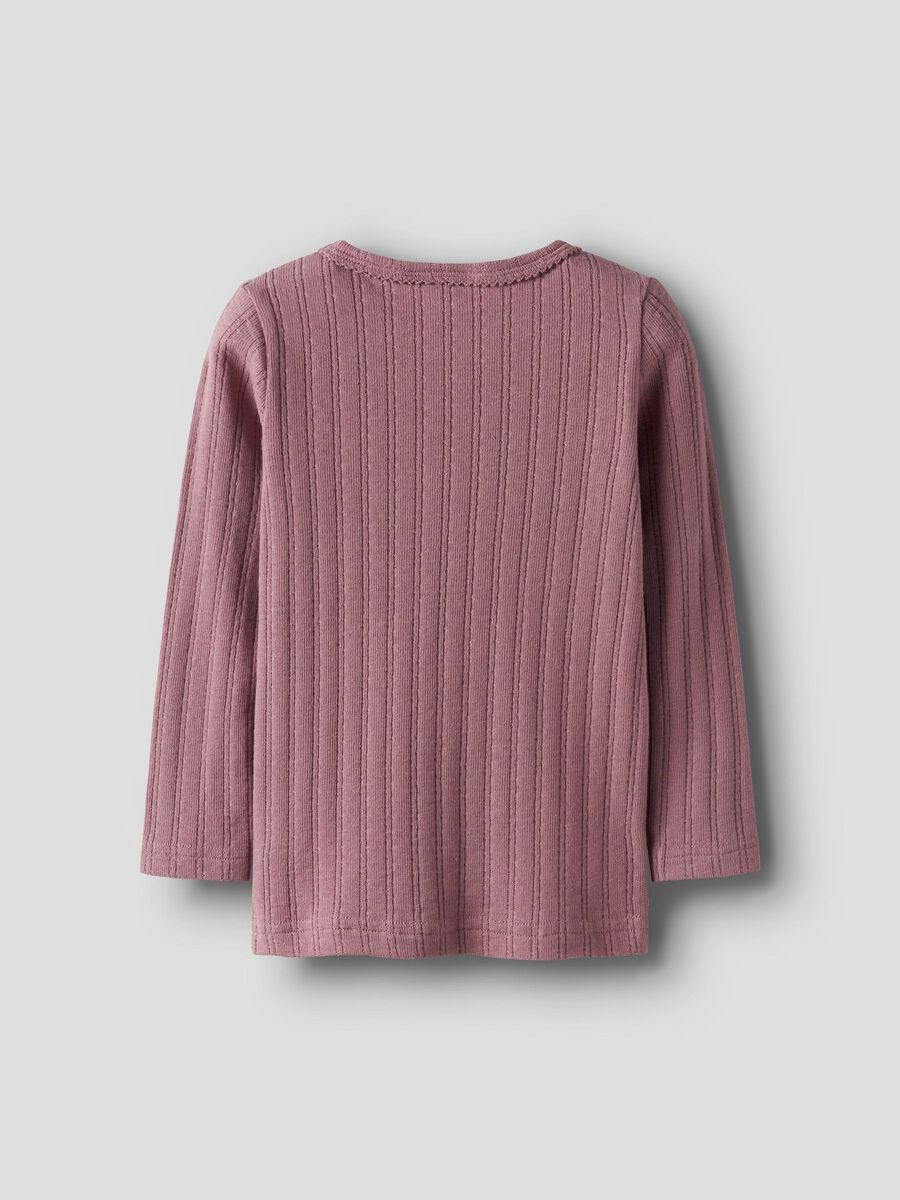 Product carousel image - ORGANIC COTTON LONG SLEEVED TOP, Nostalgia Rose | 2