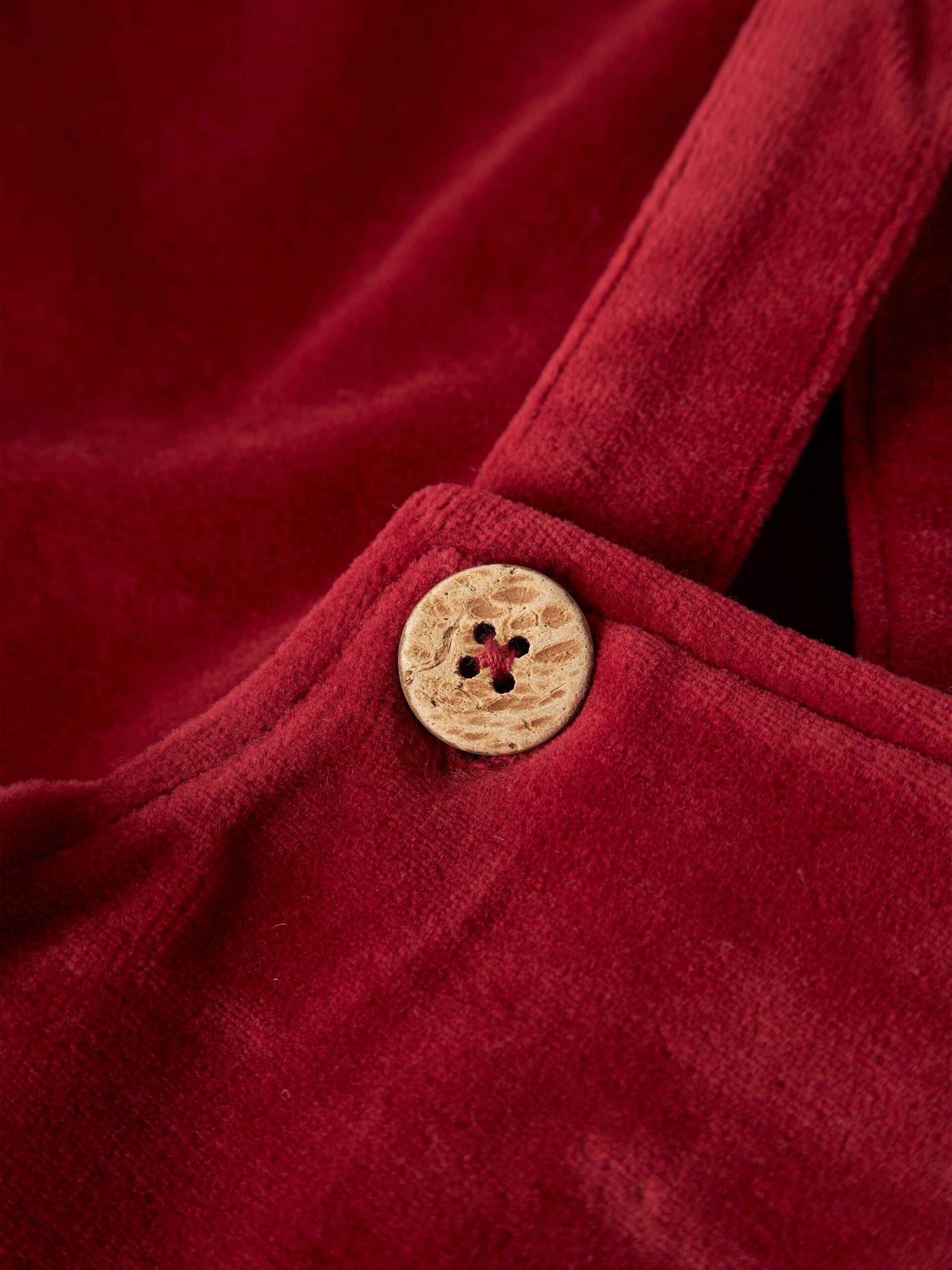 Carousel image - ORGANIC COTTON OVERALLS, Red Dahlia | 5