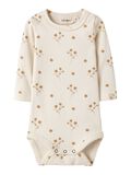 Product image thumbnail - PRINTED ROMPER, Coconut Milk | 4