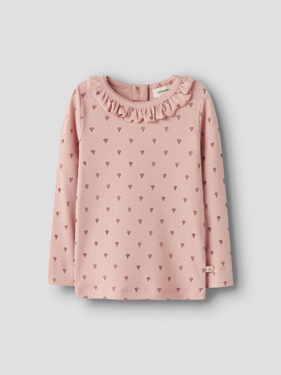 Product carousel image - SLIM FIT -MALLINEN PITKÄHIHAINEN TOPPI, Cameo Rose | 1