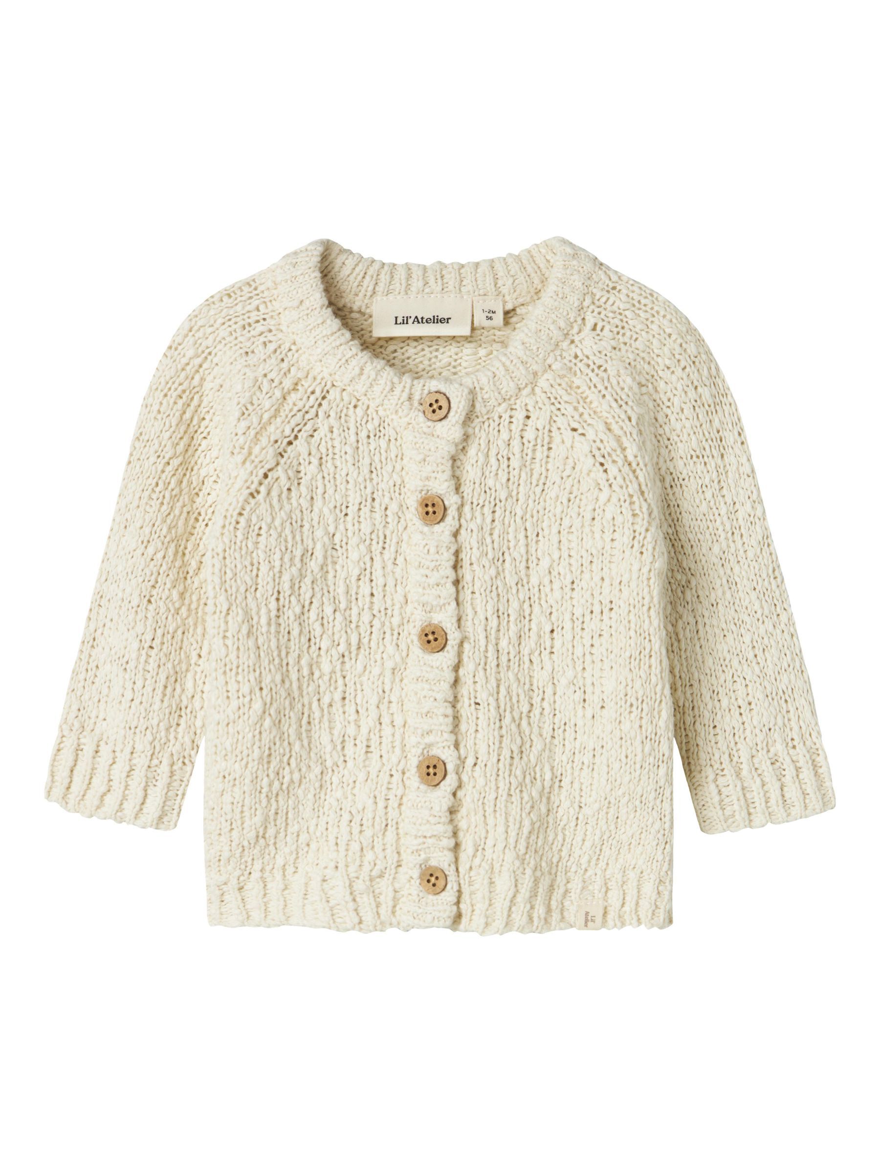 CARDIGAN A MAGLIA Neonato 56 86 Ragazze Bianco Lil Atelier Italia