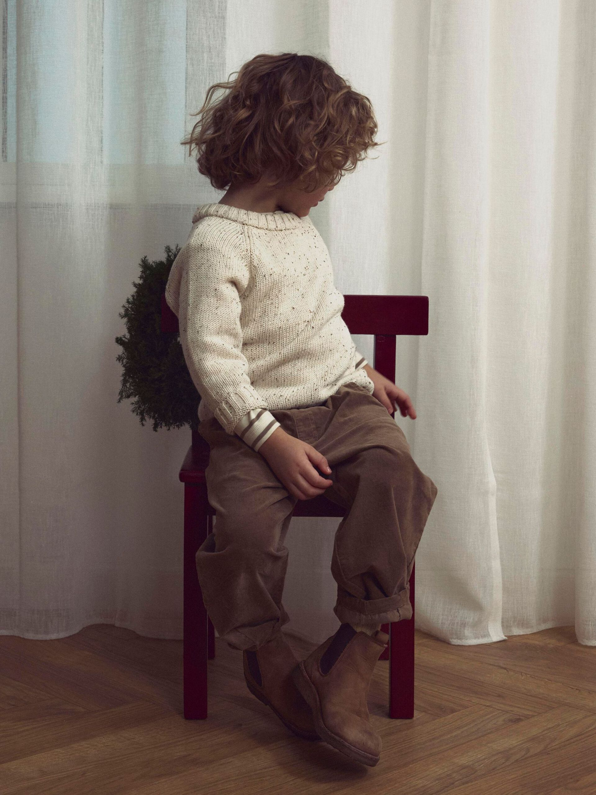 Carousel image - BIOLOGISCH KATOEN GEBREIDE TRUI, Turtledove | 2