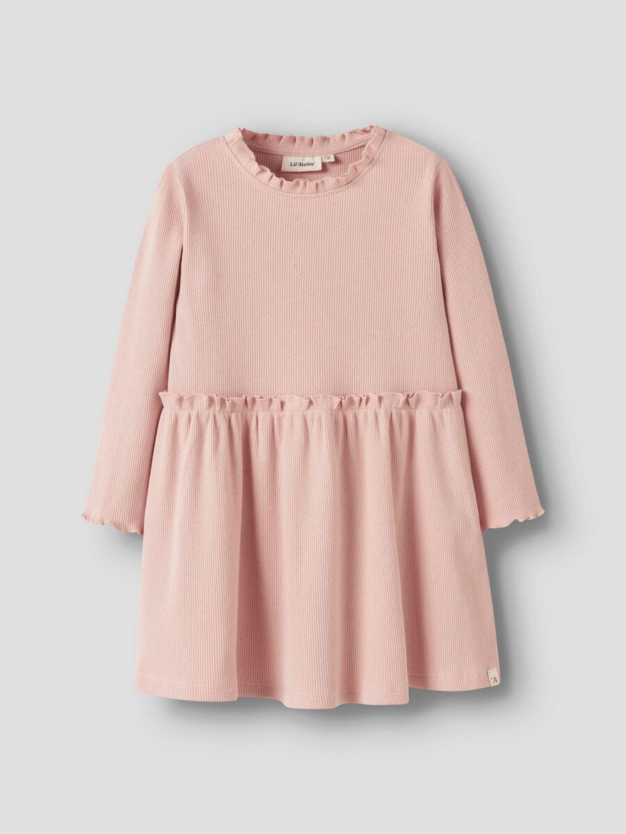 Product carousel image - ORGANIC COTTON DRESS, Cameo Rose | 1
