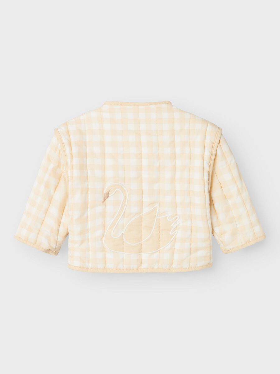 name it CHECKED QUILTED JACKET, Coconut Milk, highres - 13235804_CoconutMilk_002.jpg