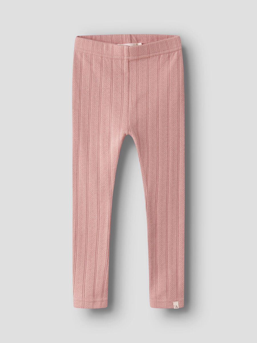 Product carousel image - ORGANIC COTTON LEGGINGS, Misty Rose | 1