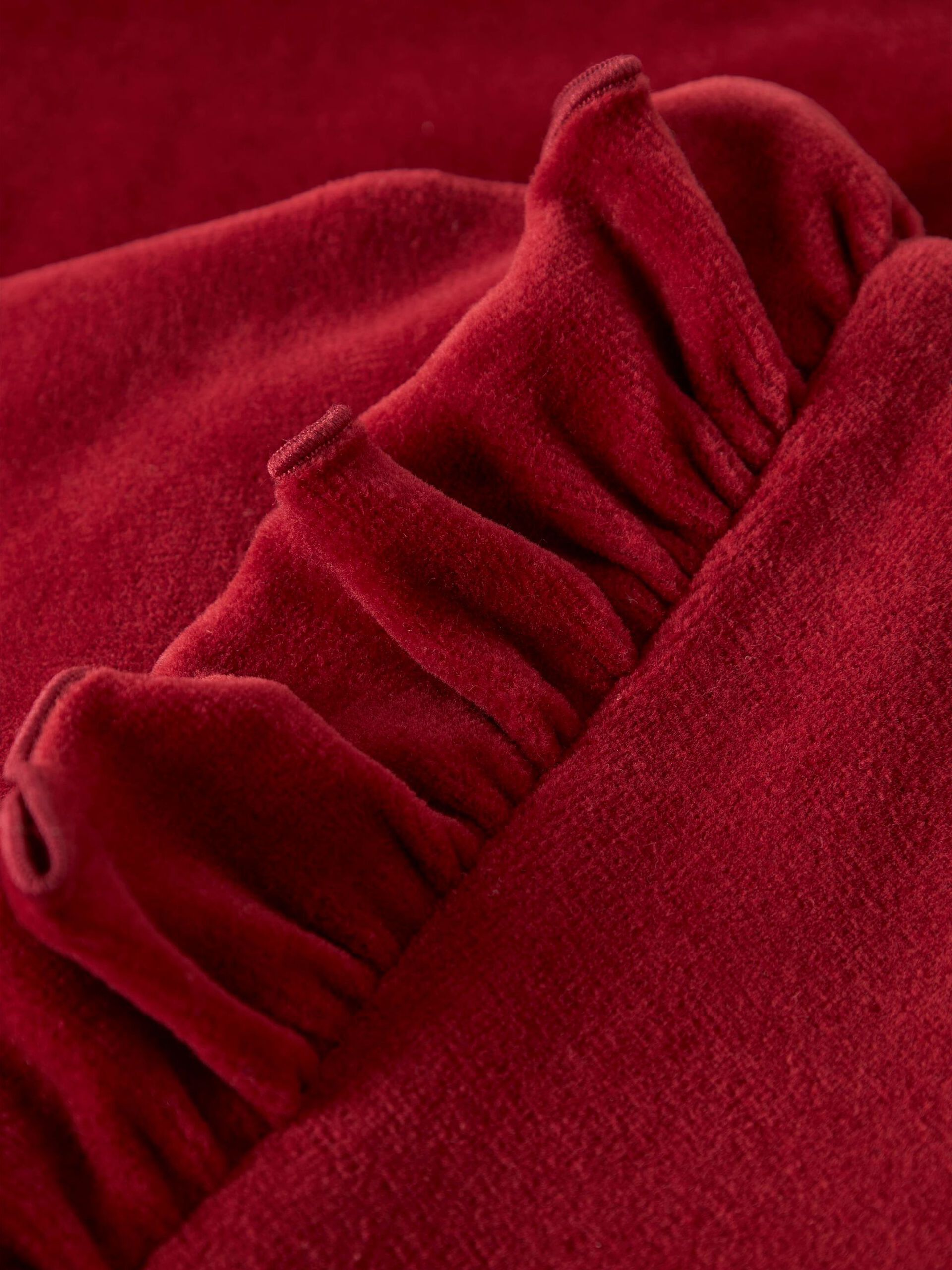 Carousel image - VELOUR DRESS, Red Dahlia | 5