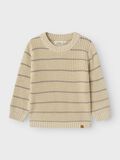 name it STRIPED KNITTED PULLOVER, Turtledove, highres - 13245614_Turtledove_003.jpg