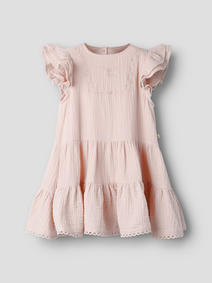Product carousel image - ORGANIC COTTON DRESS, Peach Whip | 2