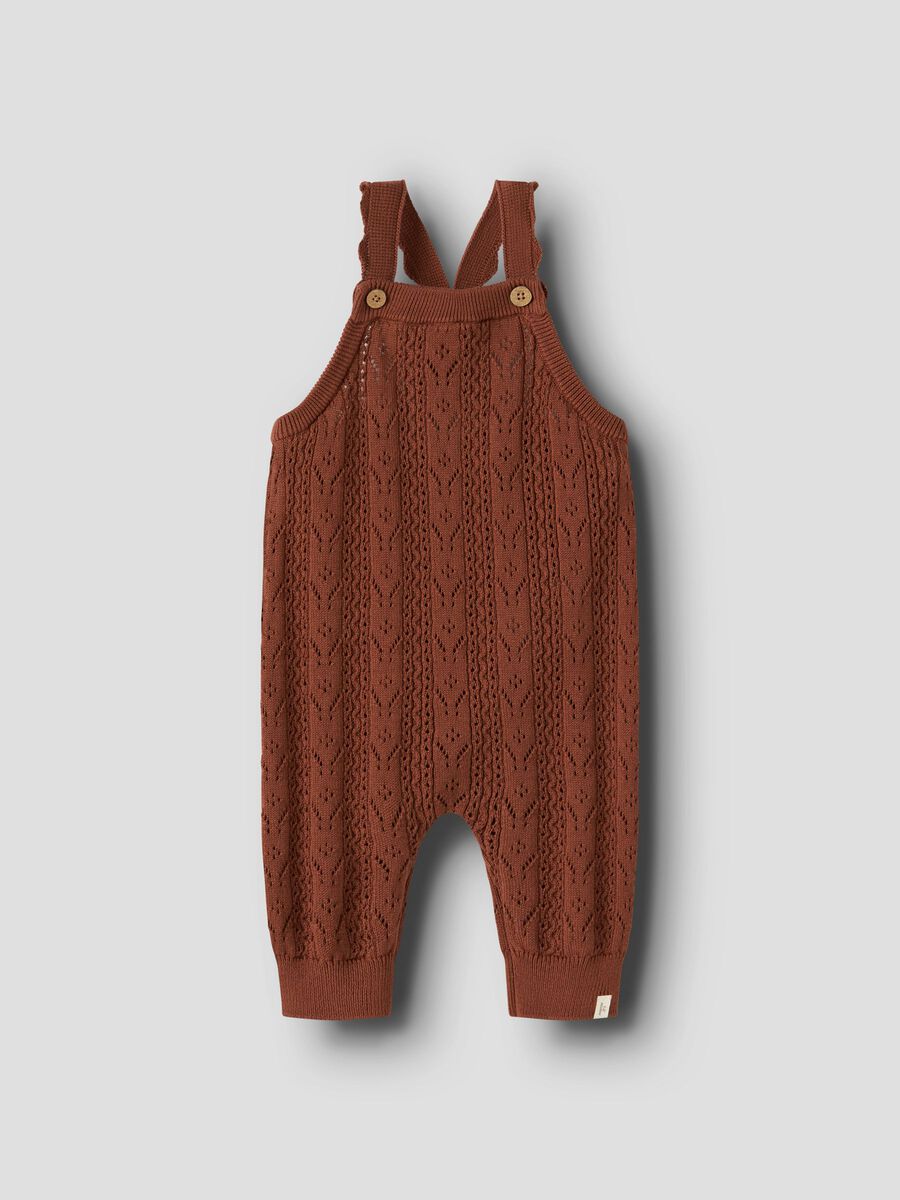 Product carousel image - KNITTED OVERALLS, Maple Syrup | 1