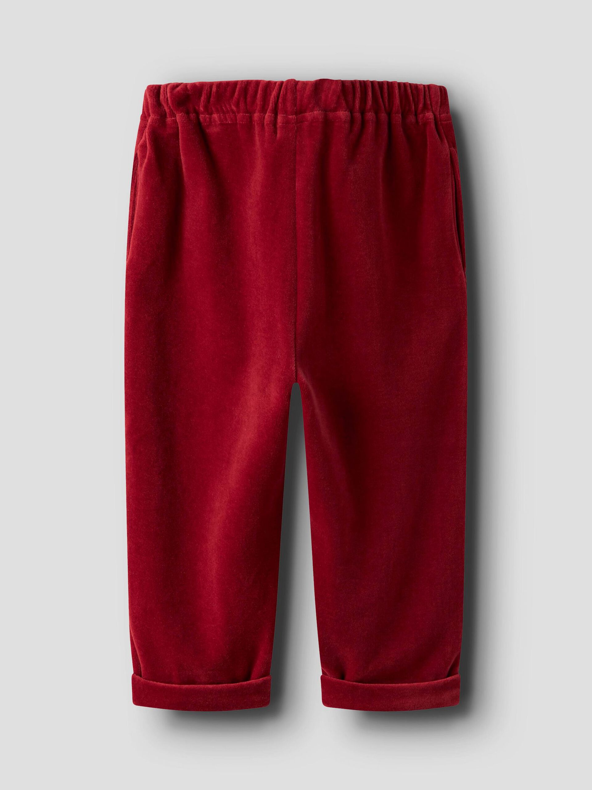 Carousel image - VELOUR TROUSERS, Red Dahlia | 4