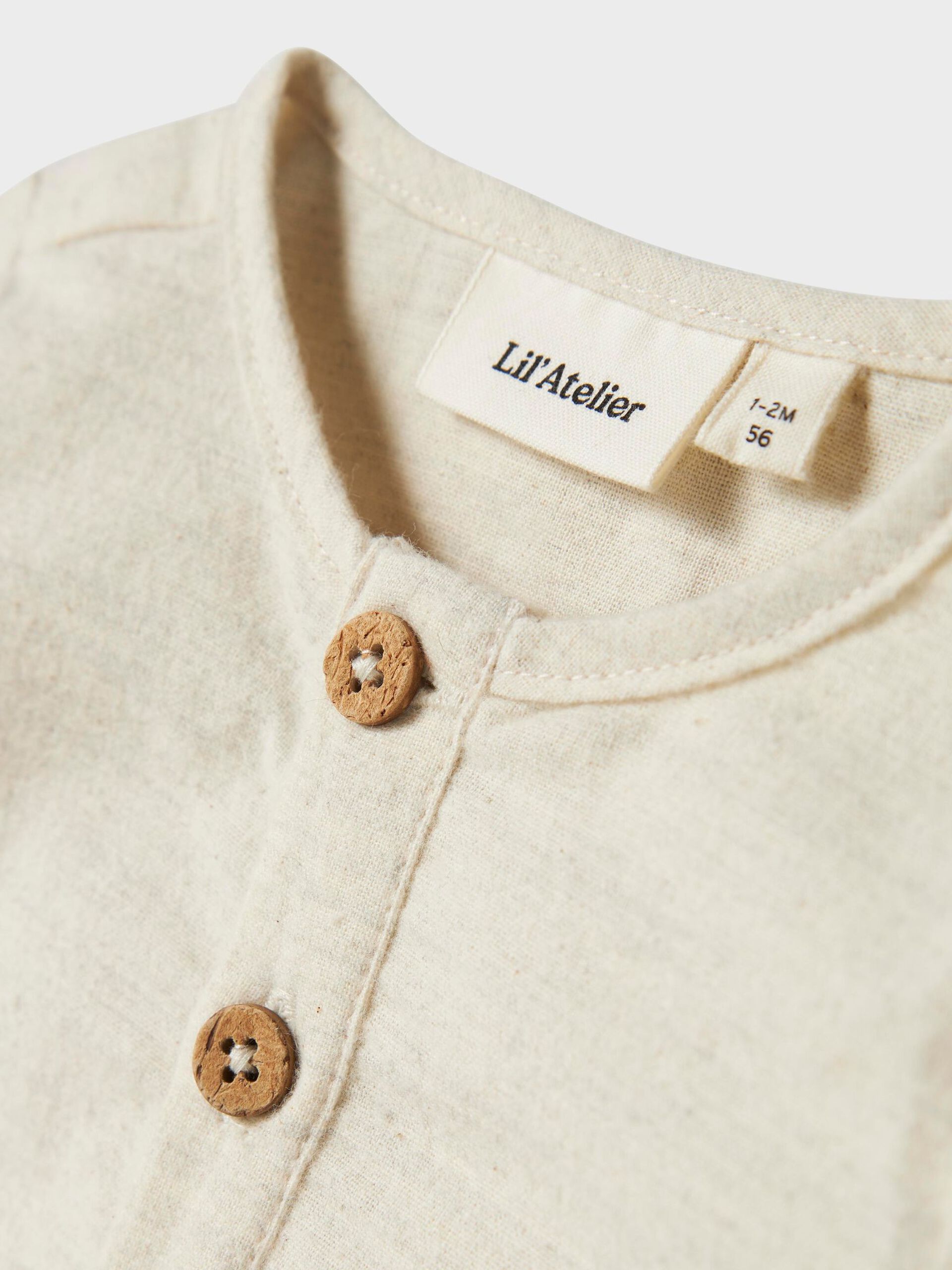 Carousel image - SHIRT ROMPER, Turtledove | 3