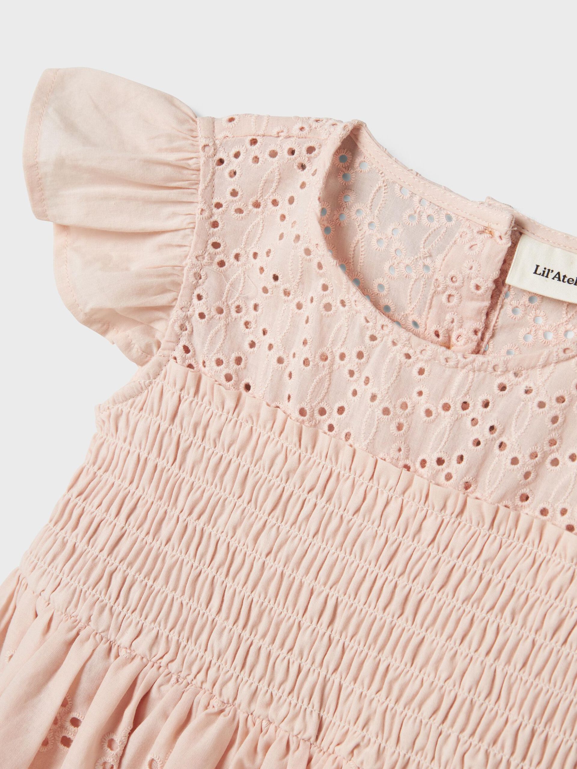 Carousel image - ØKOLOGISK BOMULD KJOLE, Peach Blush | 3