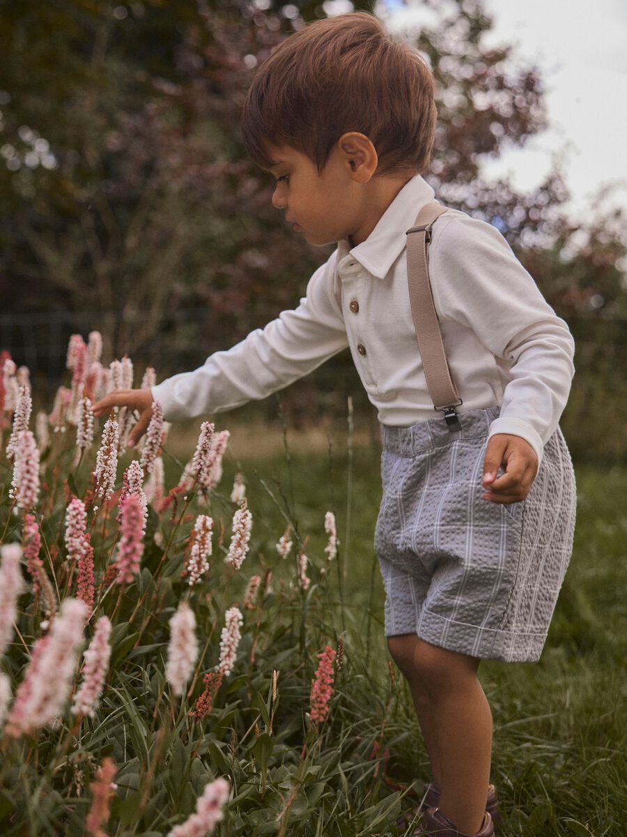 Product carousel image - SLIM FIT LONG SLEEVED TOP, Coconut Milk | 1