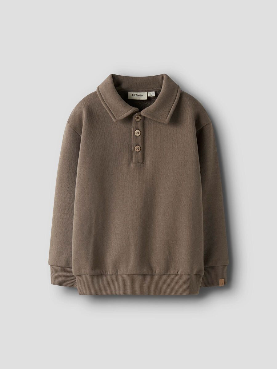 Product carousel image - LÖS PASSFORM SWEATSHIRT, Shitake | 2