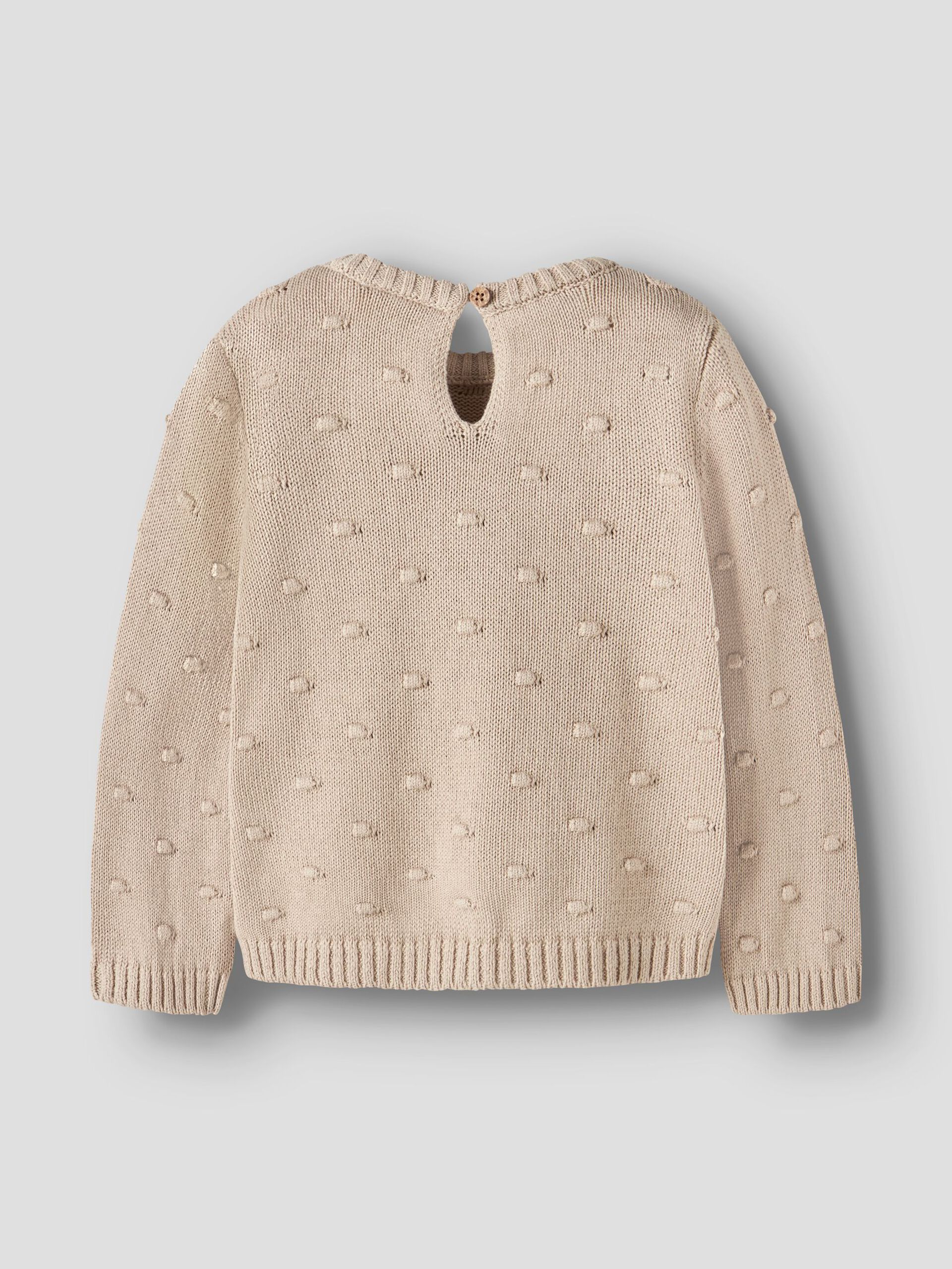 Carousel image - LØS PASSFORM STRIKKET PULLOVER, Oxford Tan | 2