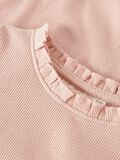 Product image thumbnail - SLIM FIT TOP MED LANGE ÆRMER, Cameo Rose | 3