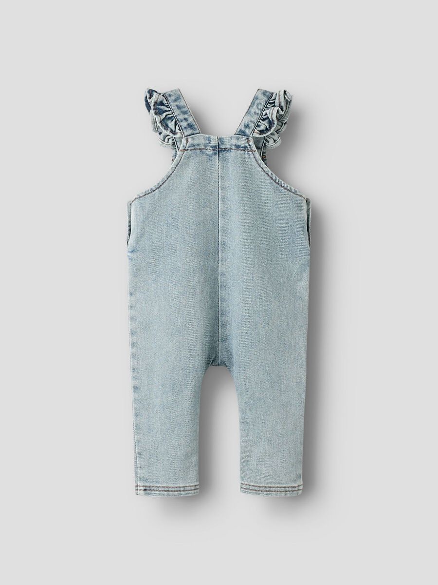 Product carousel image - LOOSE FIT OVERALLS, Medium Blue Denim | 2