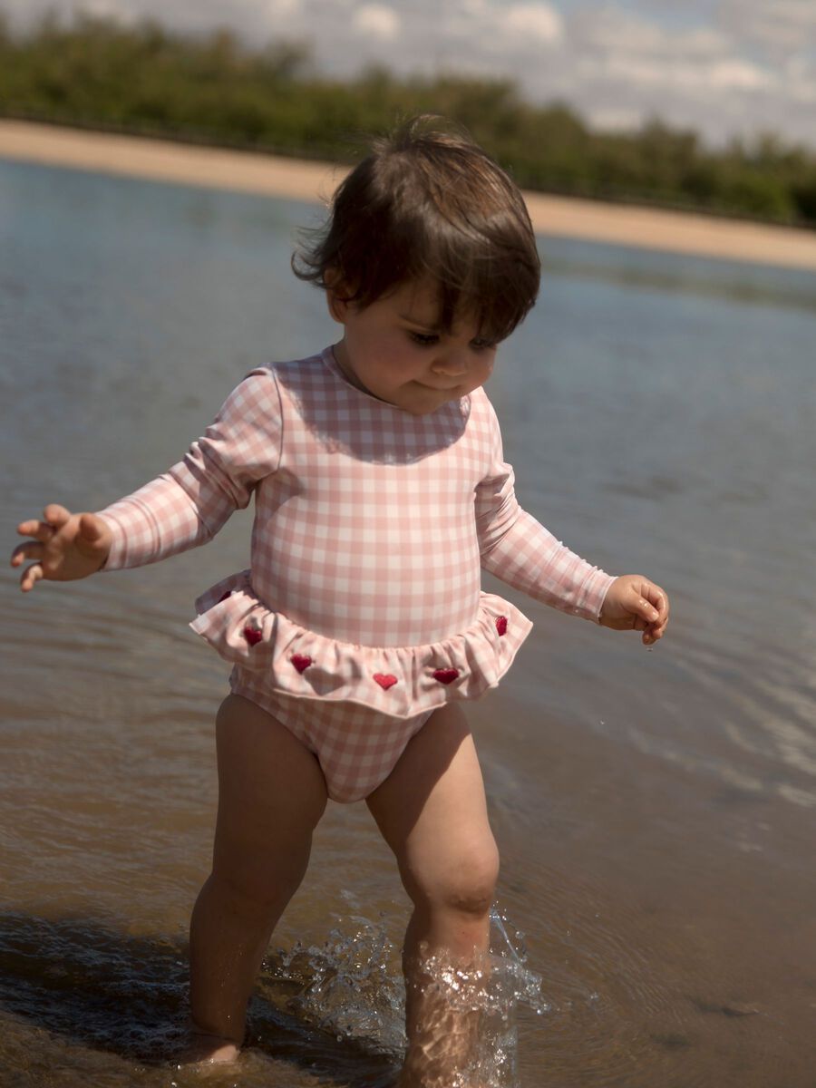 Product carousel image - PRINTED SWIMSUIT, Misty Rose | 1
