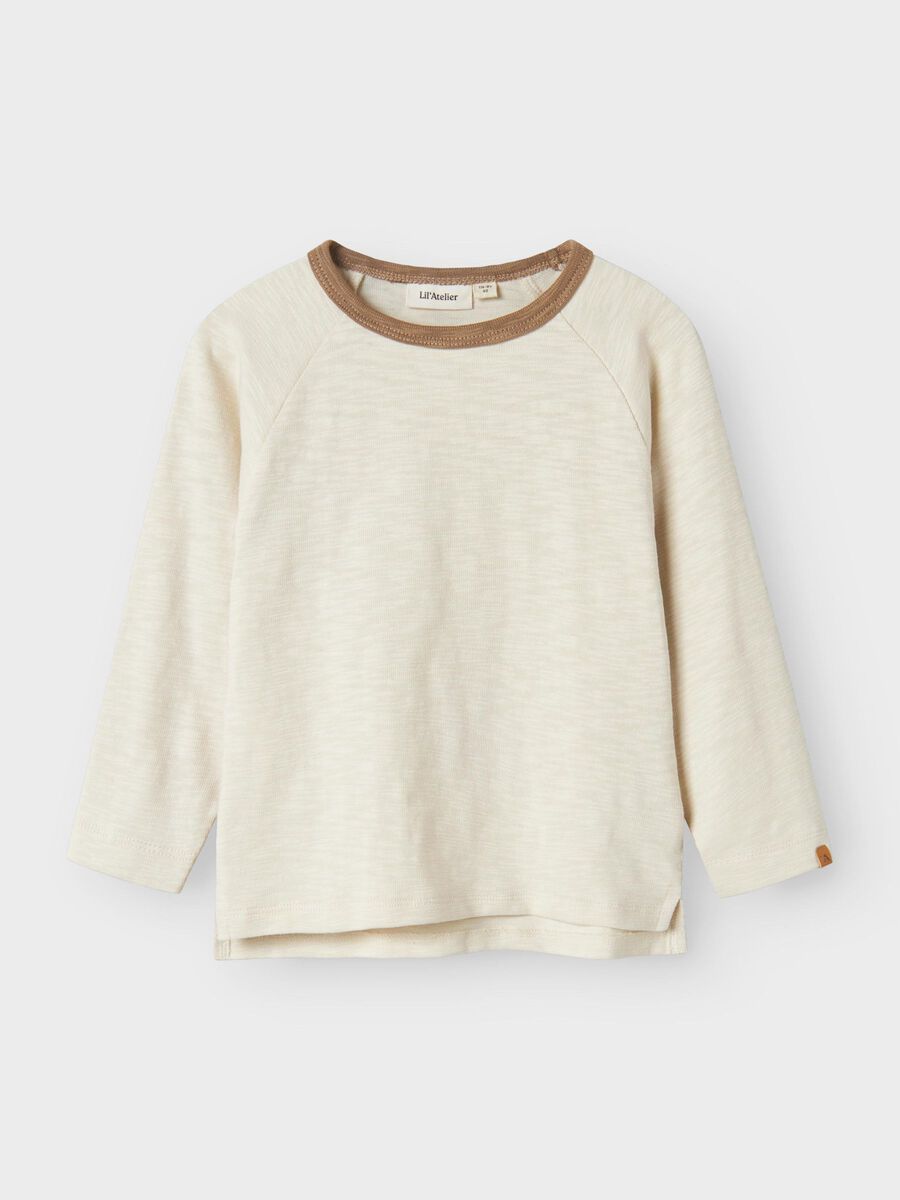 Product carousel image - LOOSE FIT TOP MET LANGE MOUWEN, Turtledove | 1