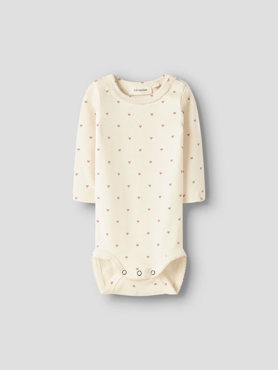 Carousel image - LONG SLEEVED ROMPER, Turtledove | 1