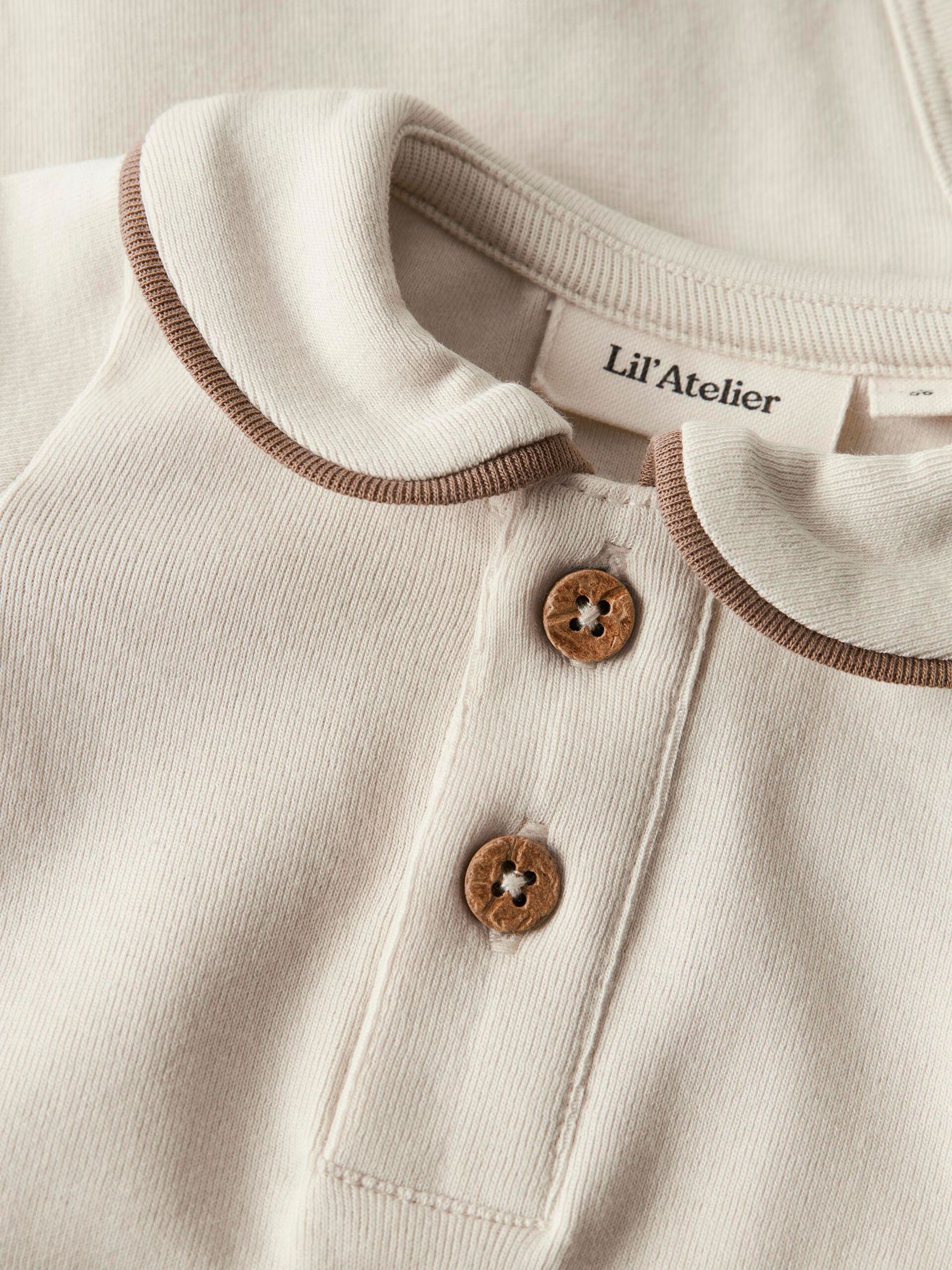 Carousel image - LONG SLEEVED ROMPER, Turtledove | 3