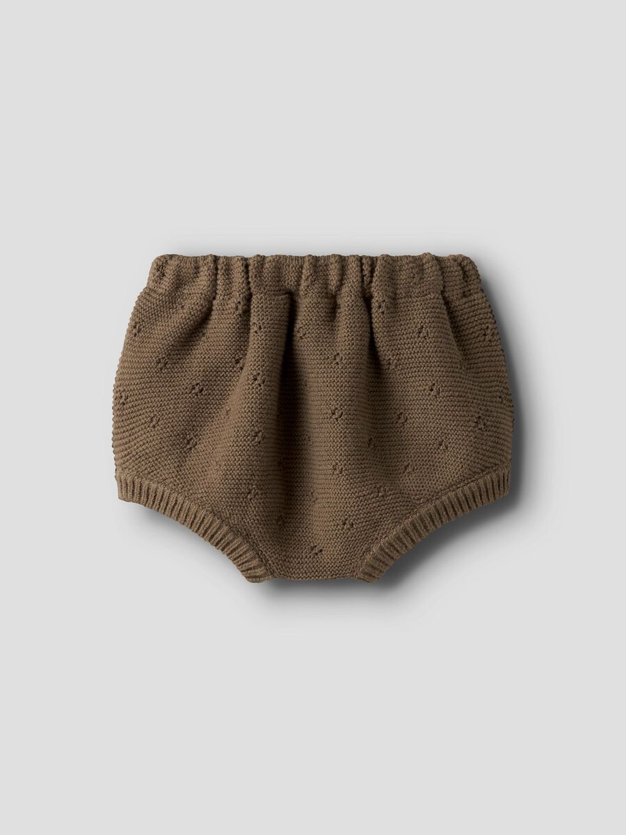 Product carousel image - KNITTED BLOOMERS, Shitake | 2