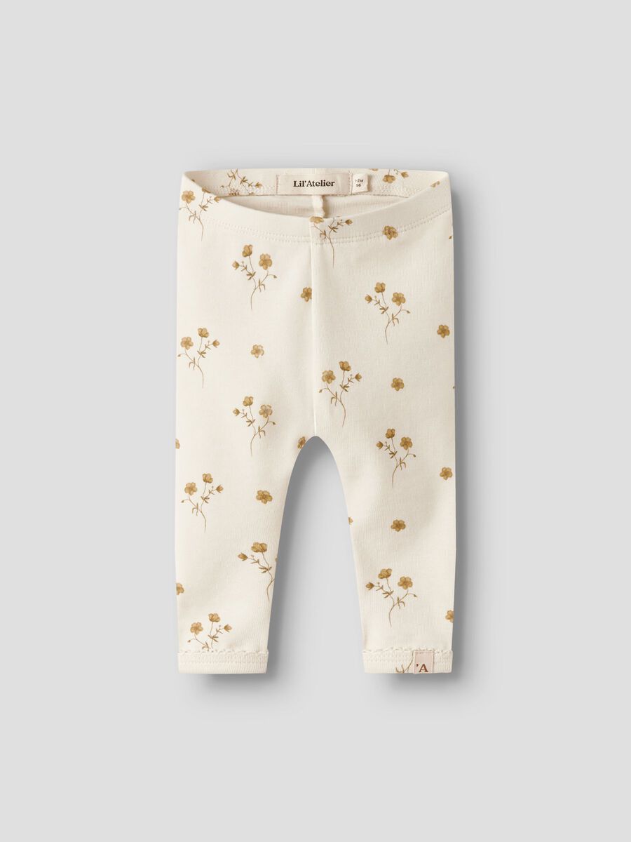 Product carousel image - PRINTED LEGGINGS, Coconut Milk | 1