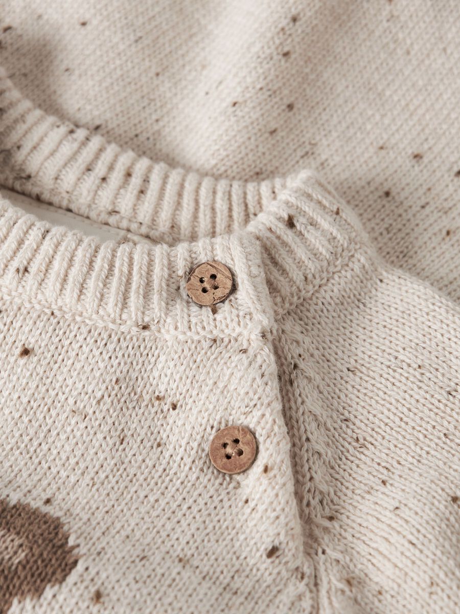 Product carousel image - KNITTED ROMPER, Turtledove | 3