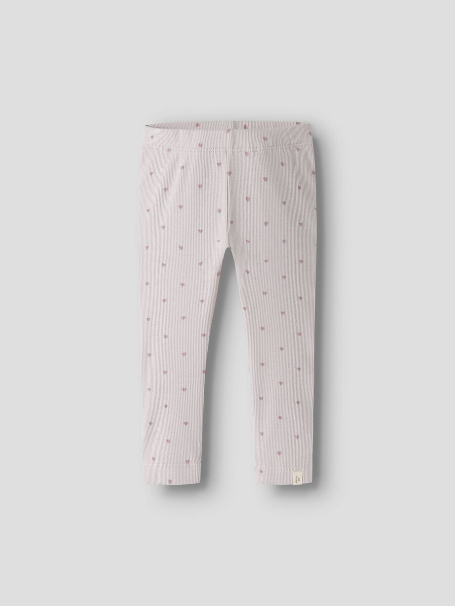 Print legging, colour: hushed violet, paarse