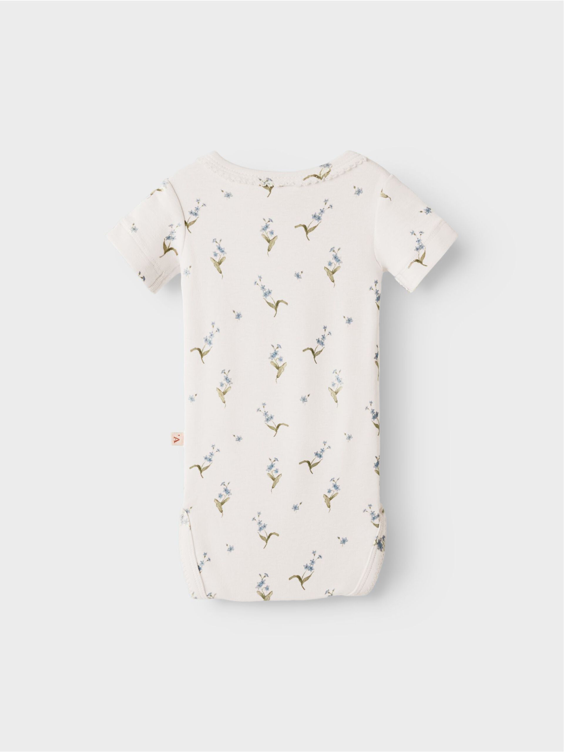 Carousel image - SHORT SLEEVED ROMPER, Coconut Milk | 2