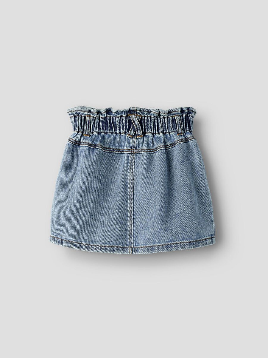 Product carousel image 2 ORGANIC COTTON SKIRT, Medium Blue Denim