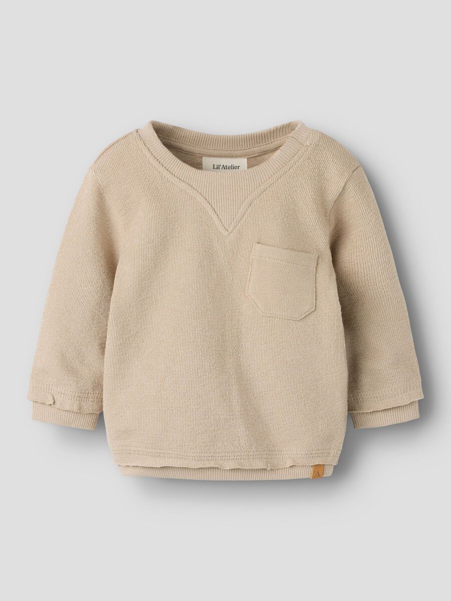 Product carousel image - ORGANIC COTTON SWEATSHIRT, Oxford Tan | 1