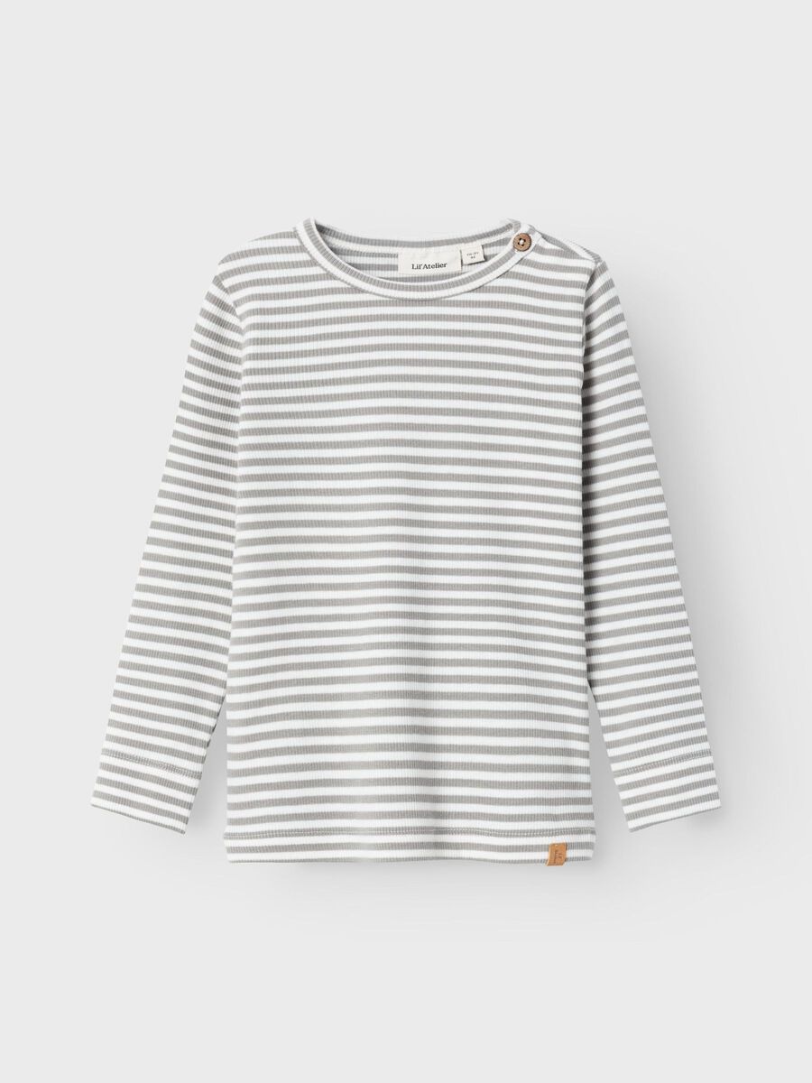 Name it SLIM FIT LONG SLEEVED TOP, Limestone, highres - 13232356_Limestone_003.jpg