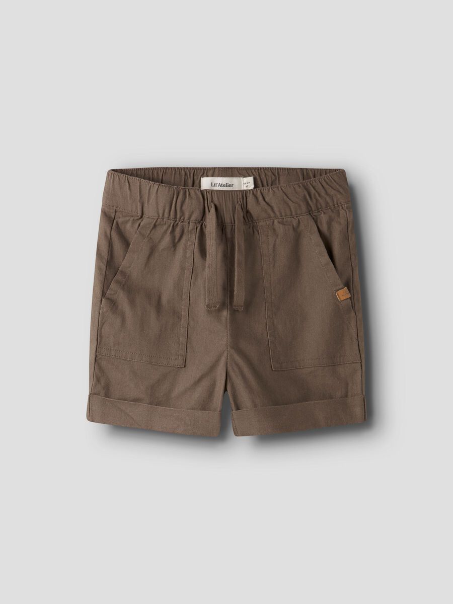 Product carousel image - LOOSE FIT SHORTS, Shitake | 1