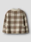 Product image thumbnail - À CARREAUX CARDIGAN EN MAILLE, Sepia Tint | 4