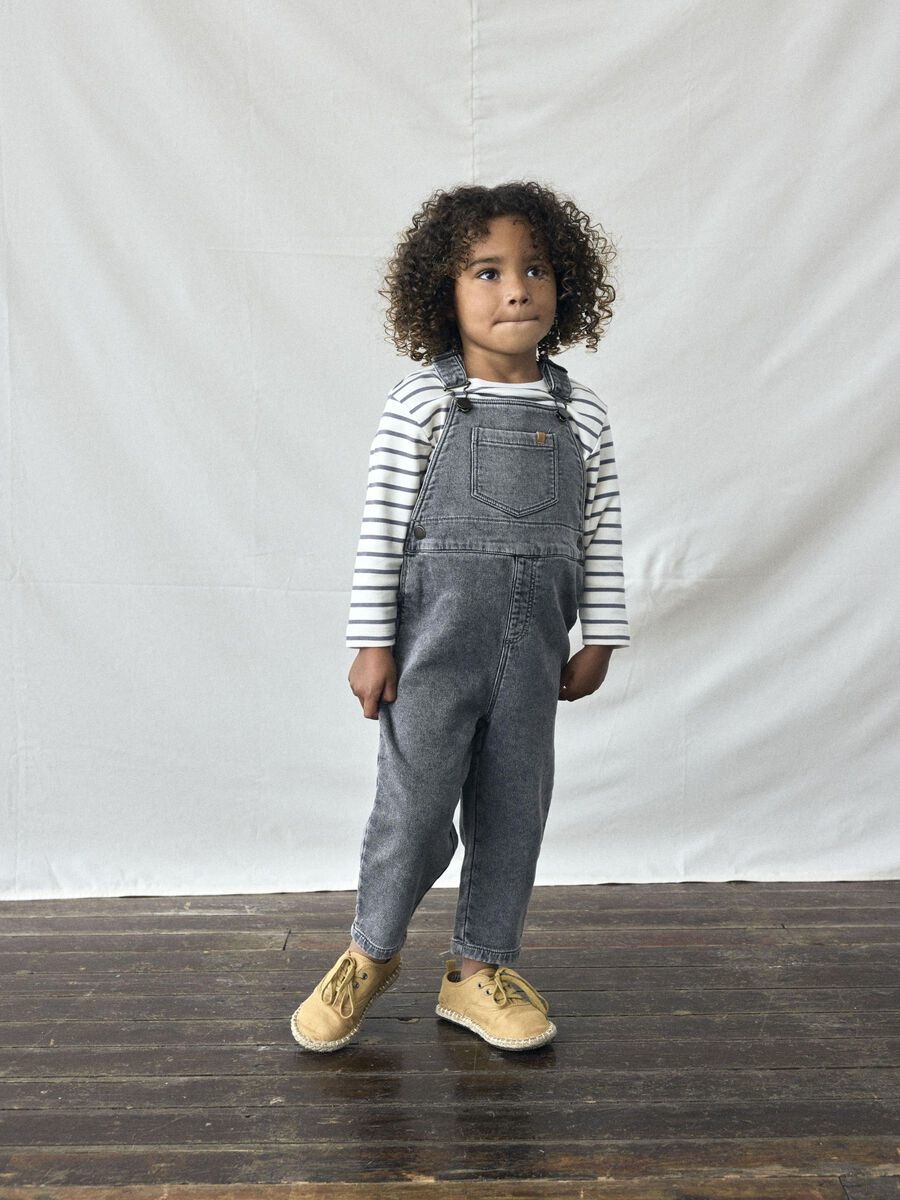 Product carousel image - SALOPETTE, Medium Grey Denim | 1