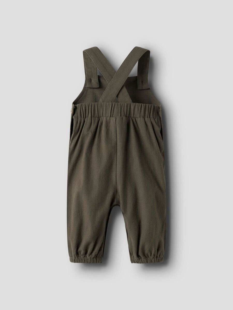 Product carousel image - LOOSE FIT OVERALLS, Sea Turtle | 2