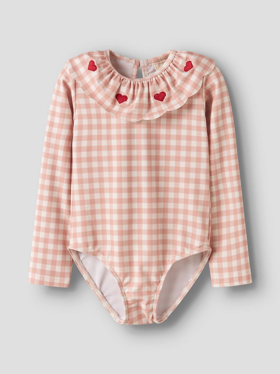 Product carousel image - STICKEREI-DETAIL BADEANZUG, Misty Rose | 1