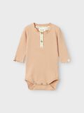 Product image thumbnail - LONG SLEEVED ROMPER, Rugby Tan | 1