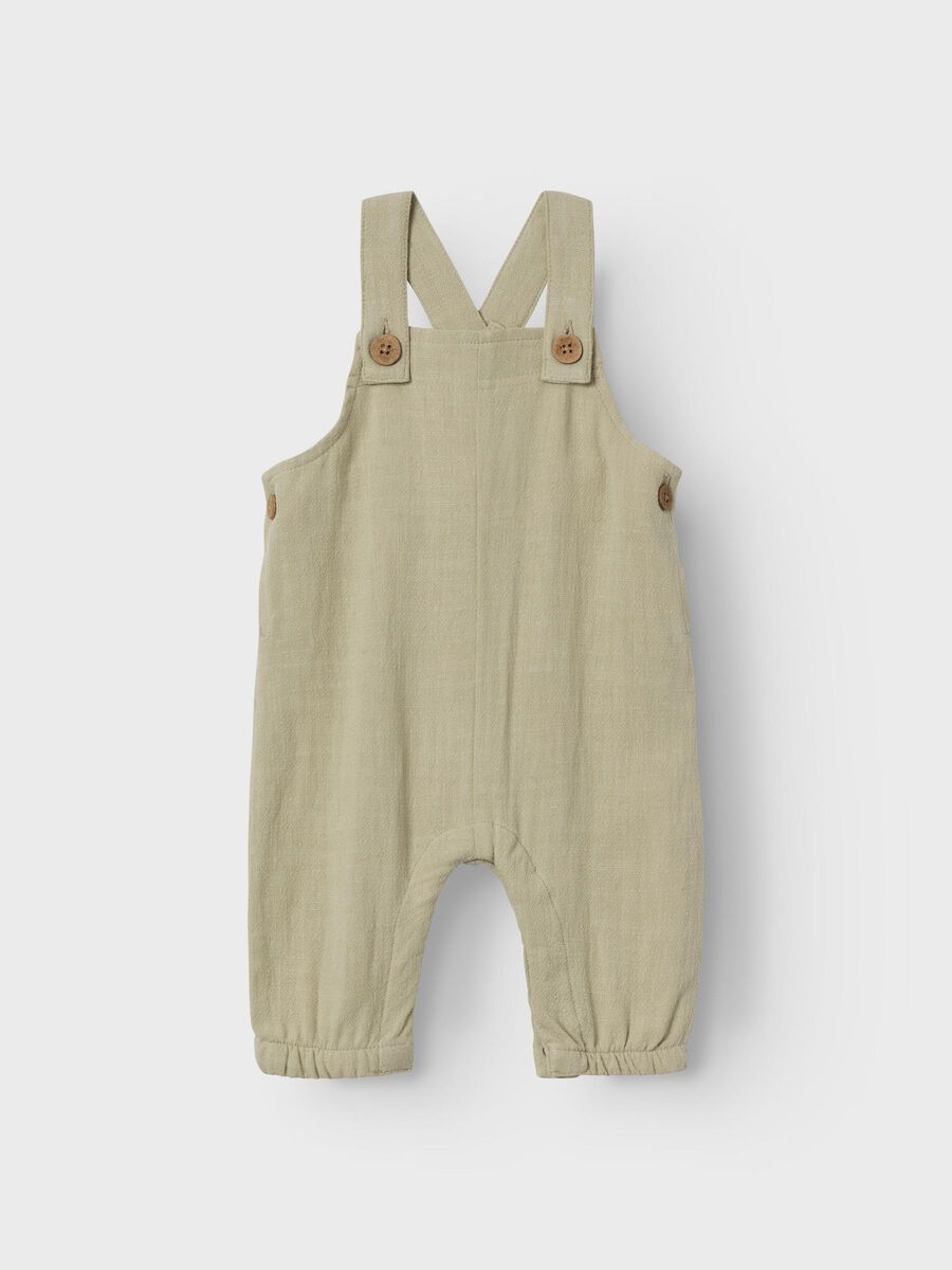 Product carousel image 1 LOOSE FIT OVERALLS, Moss Gray