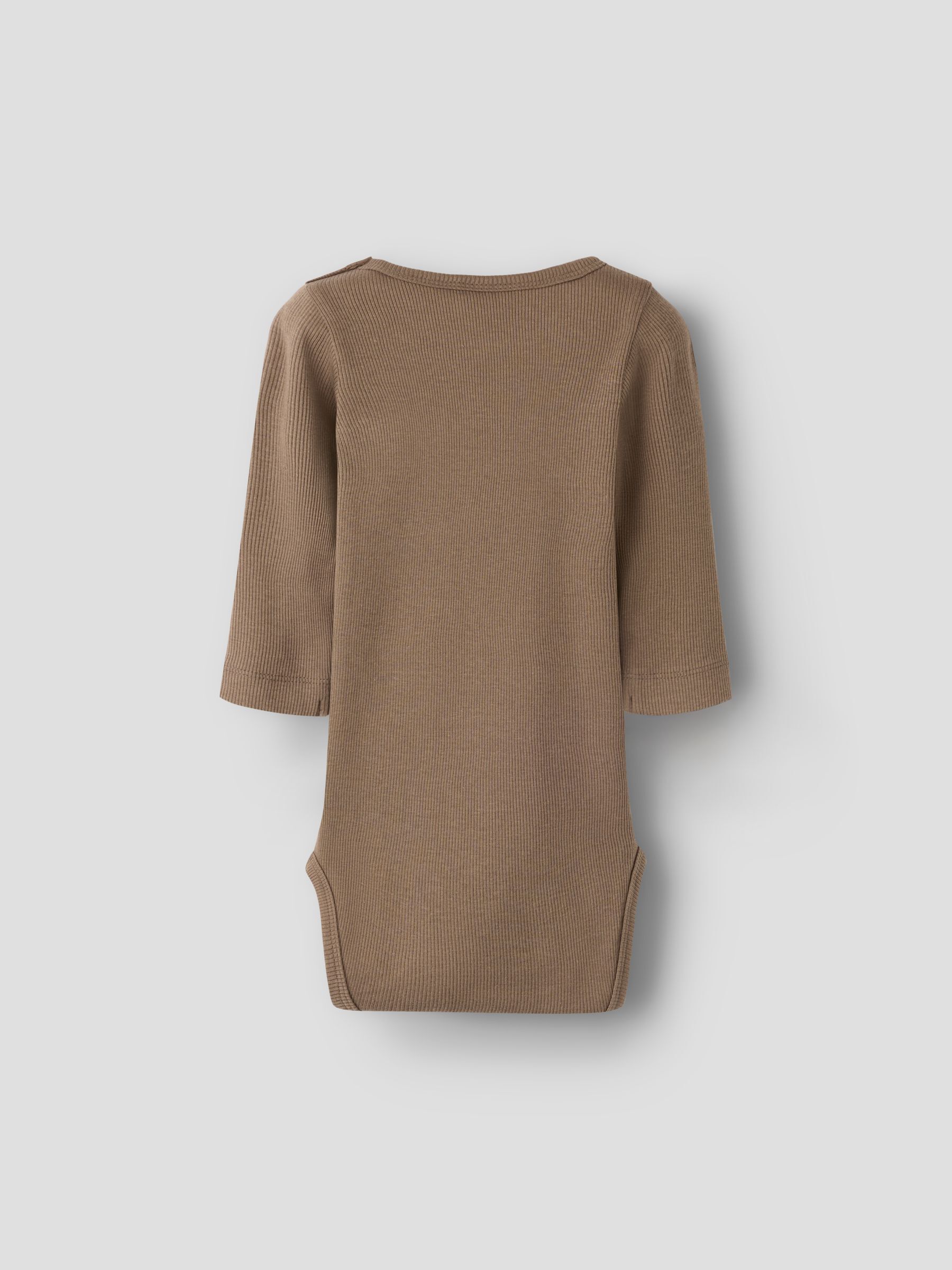 LONG SLEEVED ROMPER - Baby 56-86 | Girl | Brown | Lil' Atelier
