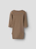 Product image thumbnail - LONG SLEEVED ROMPER, Shitake | 4