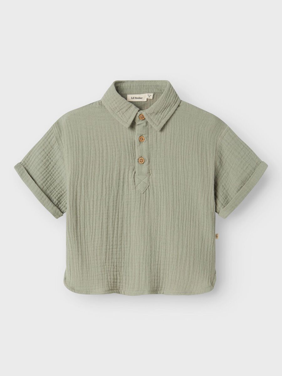 name it ORGANIC COTTON SHIRT, Seagrass, highres - 13243747_Seagrass_003.jpg