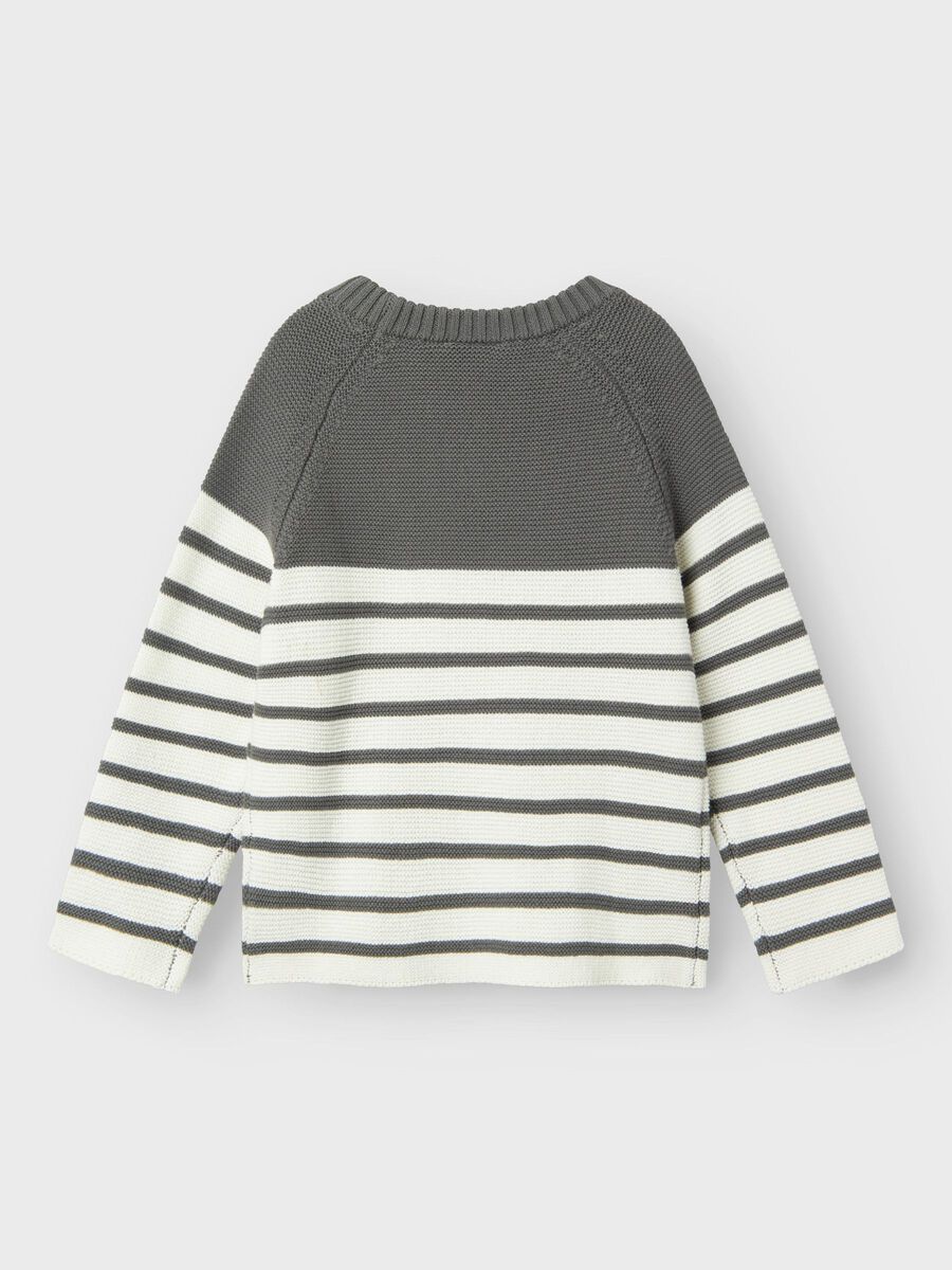 name it LONG SLEEVED KNITTED PULLOVER, Pewter, highres - 13232114_Pewter_002.jpg