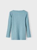 Product image thumbnail - RIB TOP MET LANGE MOUWEN, Smoke Blue | 2