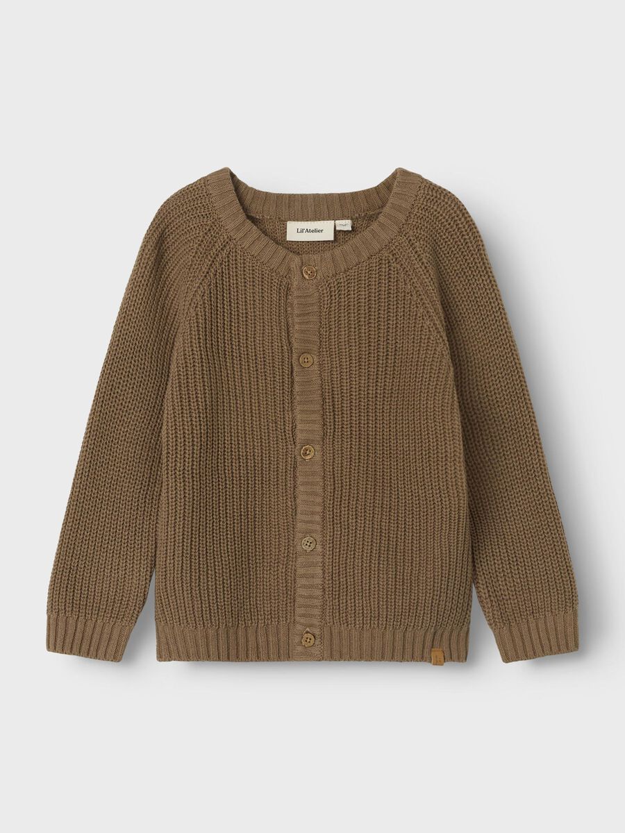 Name it LONG SLEEVED KNITTED CARDIGAN, Sepia Tint, highres - 13231613_SepiaTint_003.jpg