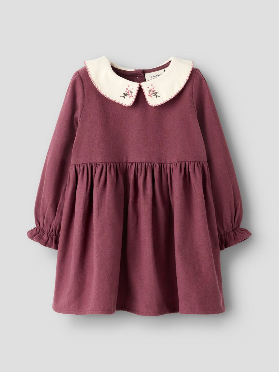 Product carousel image - ORGANIC COTTON DRESS, Catawba Grape | 1
