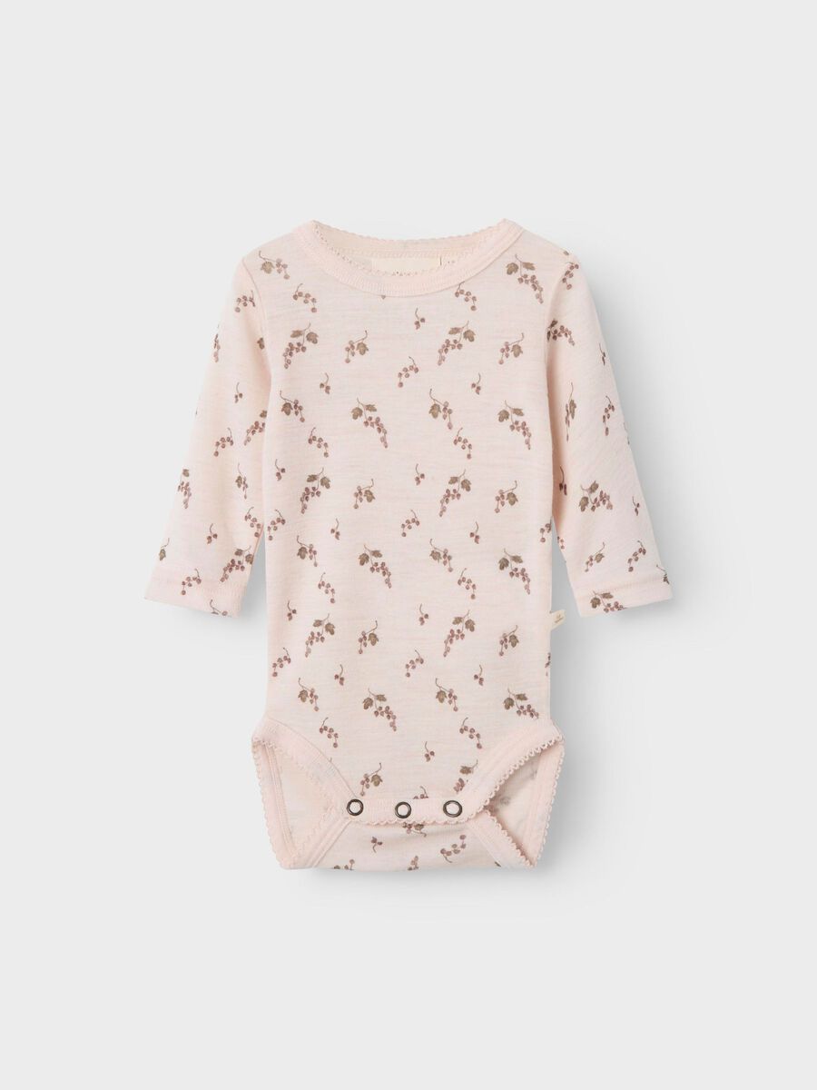 Product carousel image - MERINO WOOL ROMPER, Morganite | 1