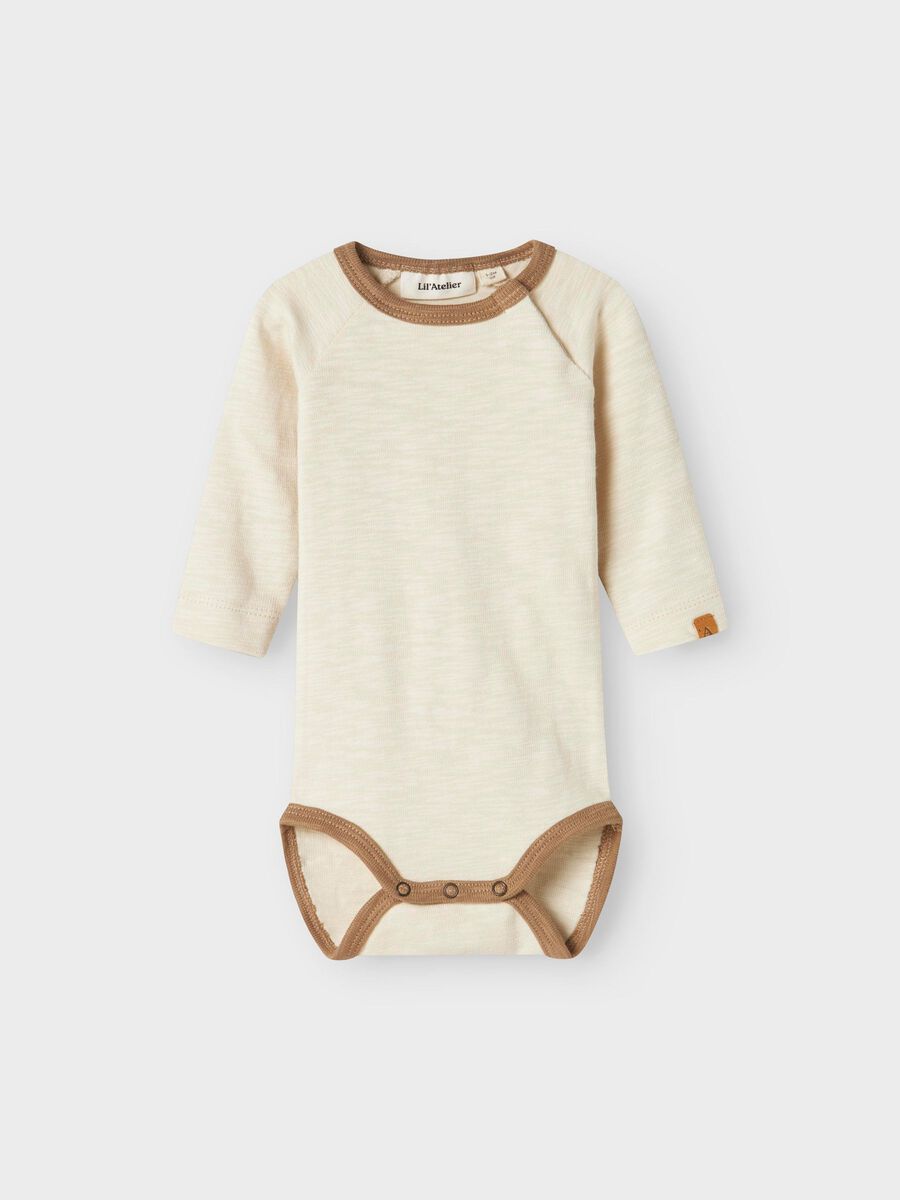 Product carousel image - LANGE MOUWEN ROMPER, Turtledove | 1