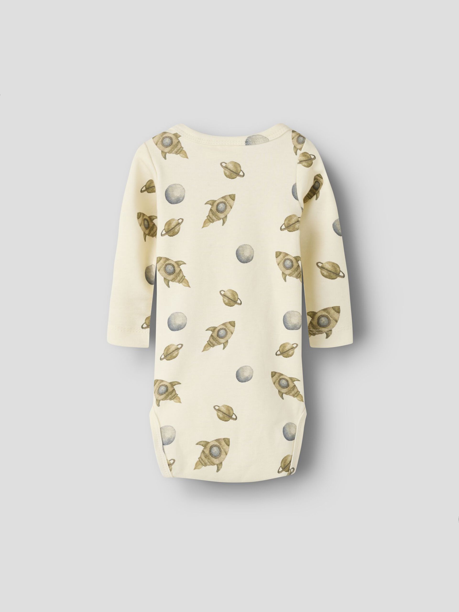 Carousel image - LONG SLEEVED ROMPER, Turtledove | 2